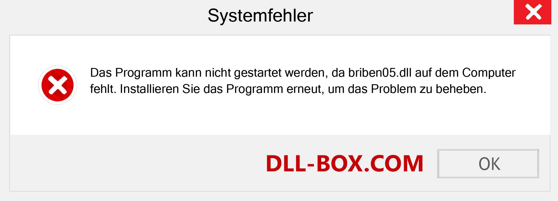 briben05.dll-Datei fehlt?. Download für Windows 7, 8, 10 - Fix briben05 dll Missing Error unter Windows, Fotos, Bildern